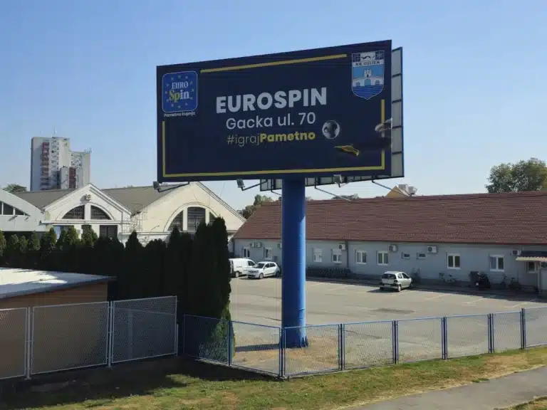 izrada megaboard billboarda za Eurospin Osijek