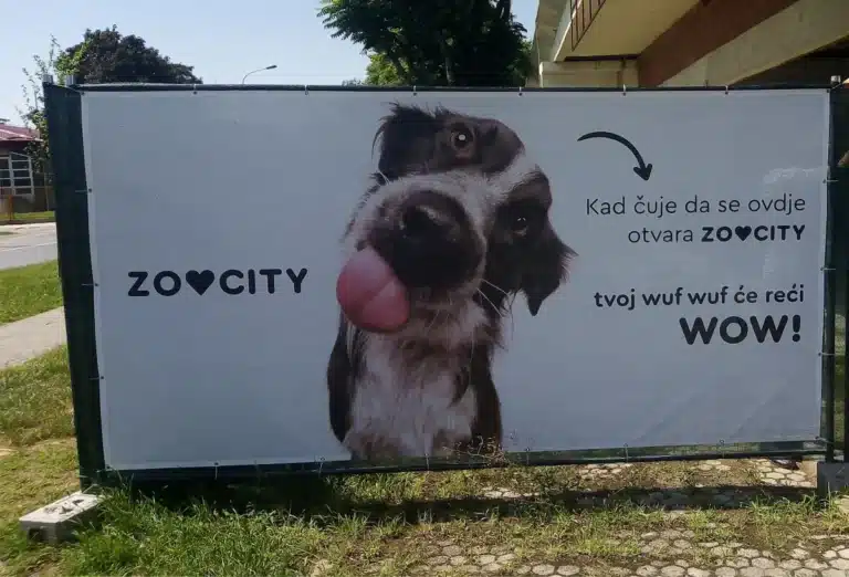 PVC cerada s tiskom po želji za vanjsko oglašavanje velikog formata