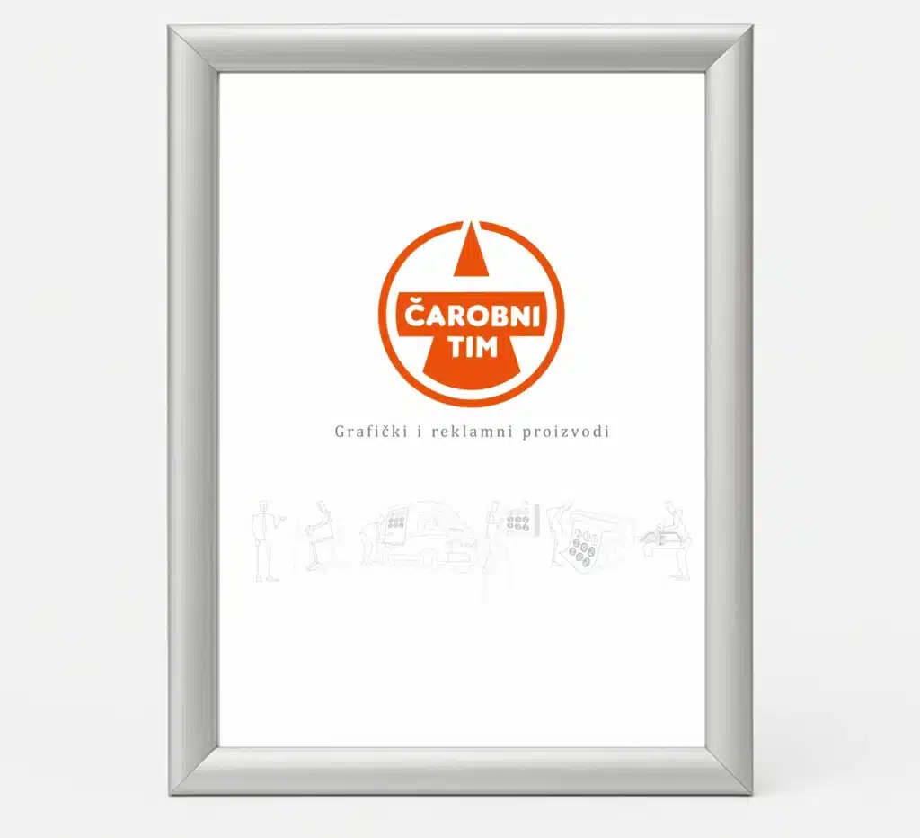 Klik klak okvir — aluminijski okvir za plakat ili poster s lako zamjenjivom grafikom