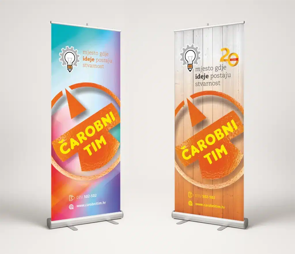 Izrada Roll up bannera mehaniza m i print