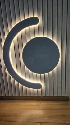 3D svjetleća reklama s indirektnom rasvjetom