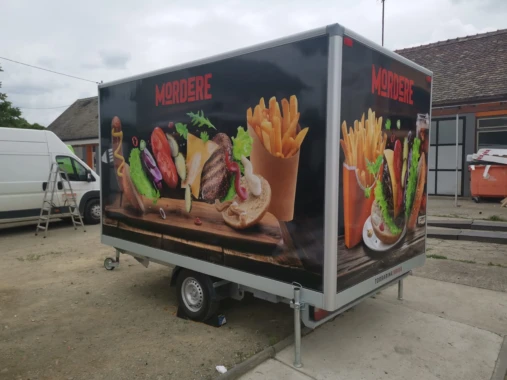 oslikavanje i označavanje prikolice za hranu food truck sign