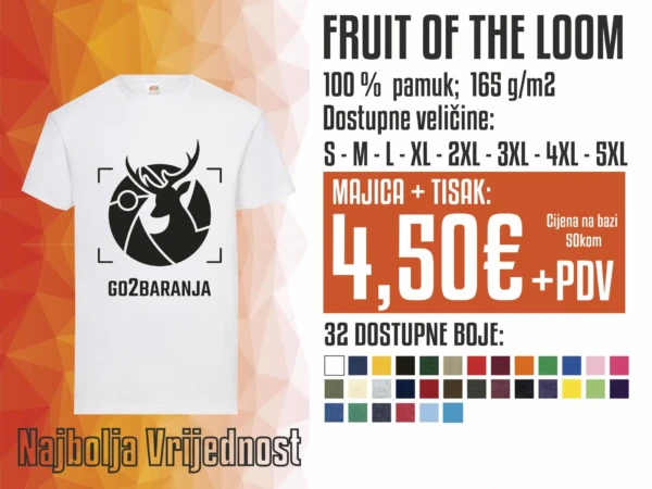 Fol majica s tiskom po želji ponuda