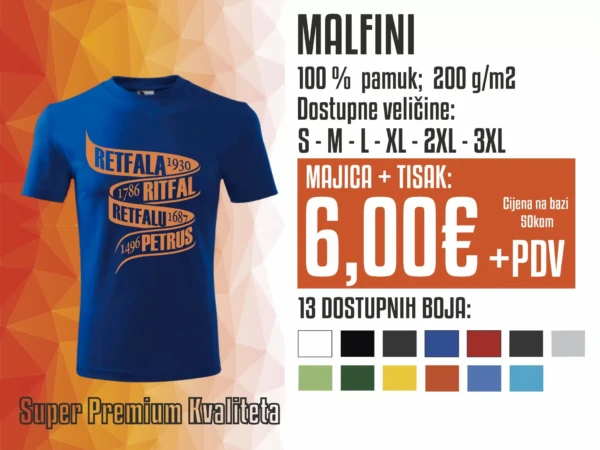 Ponuda Malfini majica + tisak